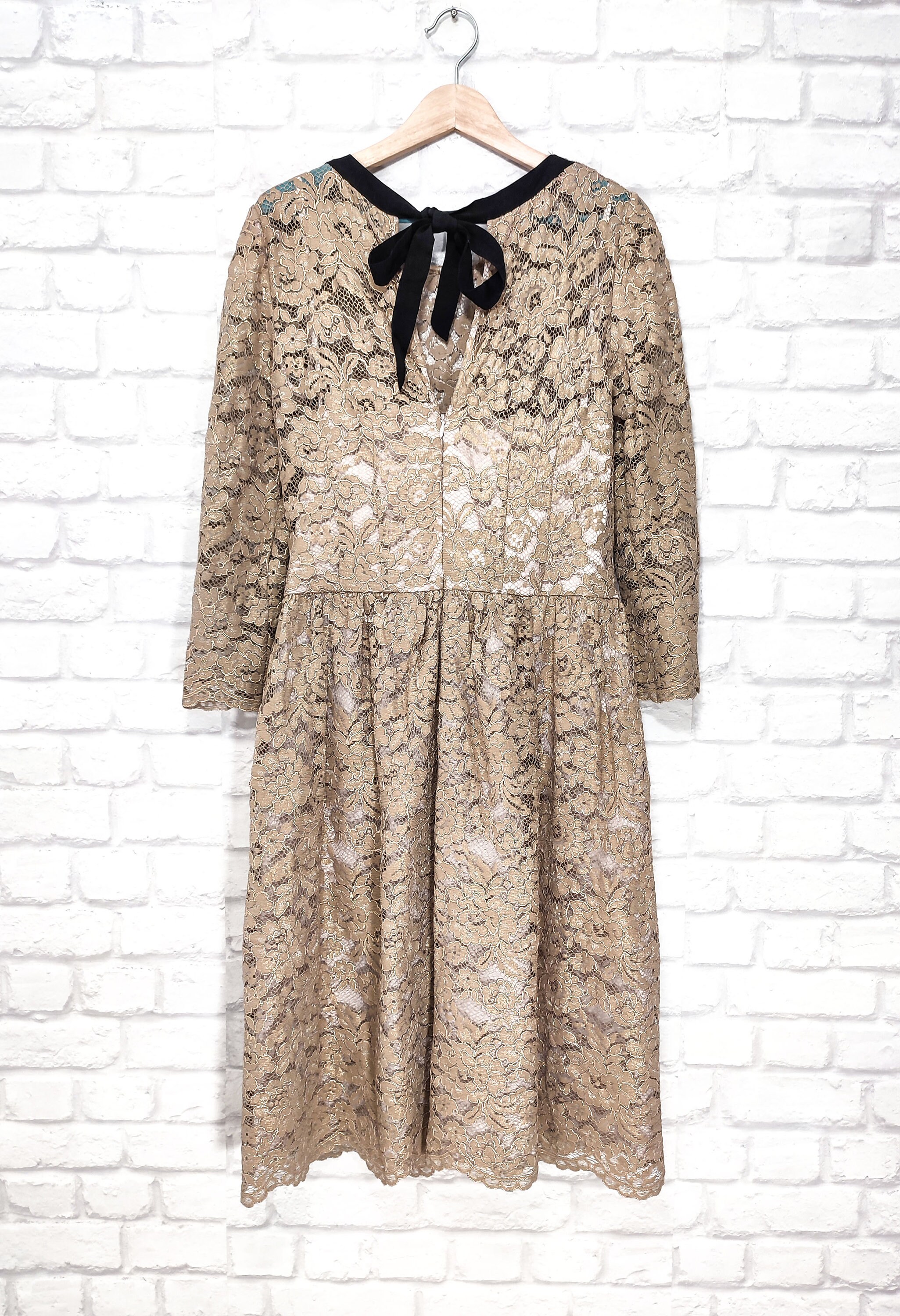 slim fit dress slacks Boden Women's Gold Metallic Shift Dress main image 1
