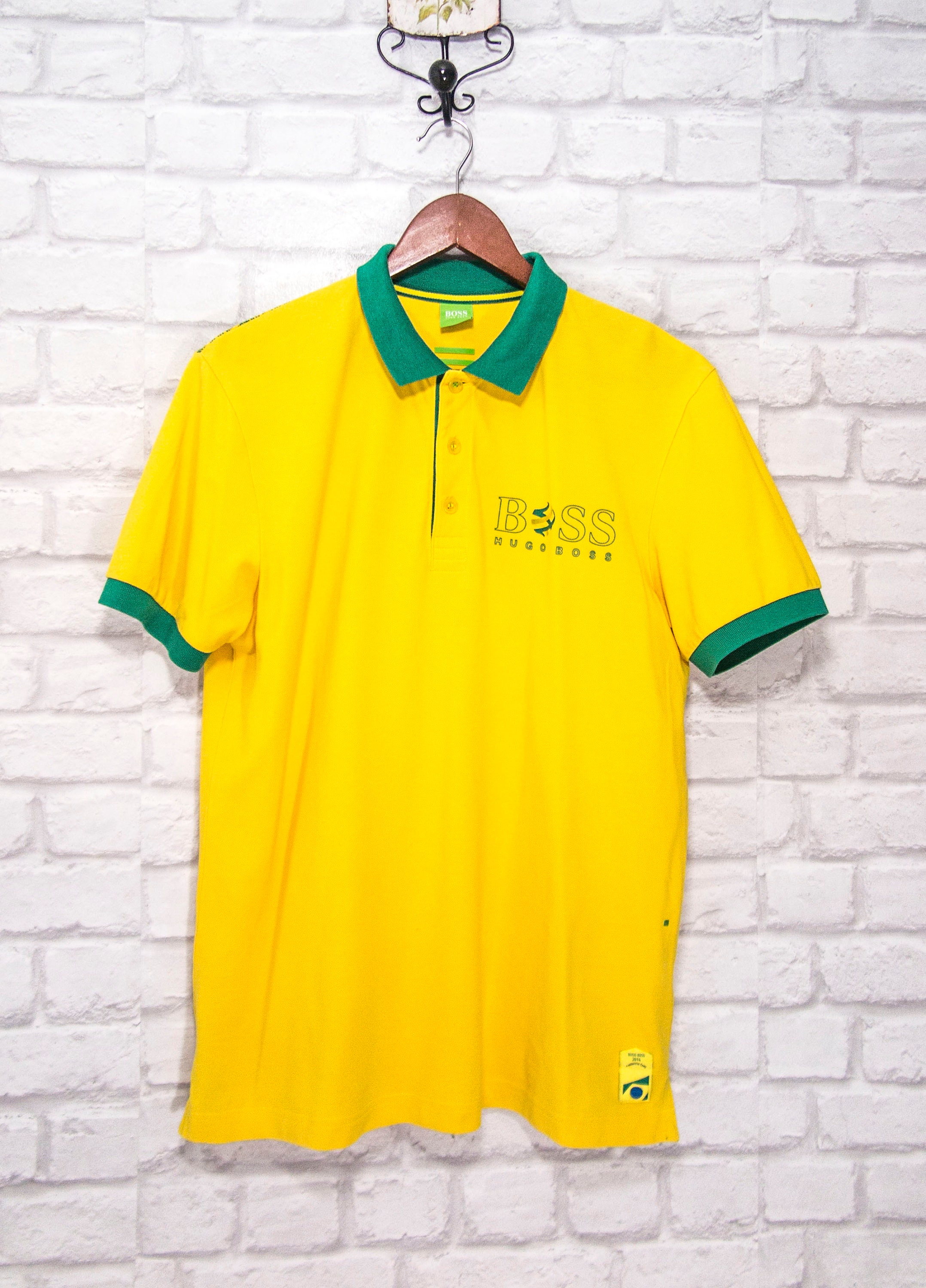 Polo hugo boss jaune sale