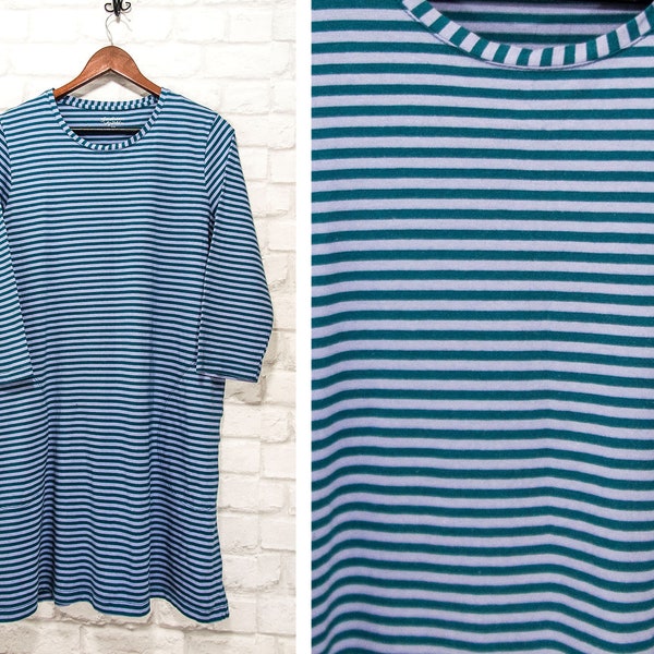 Gudrun Sjoden Striped Dress Green Organic cotton size M