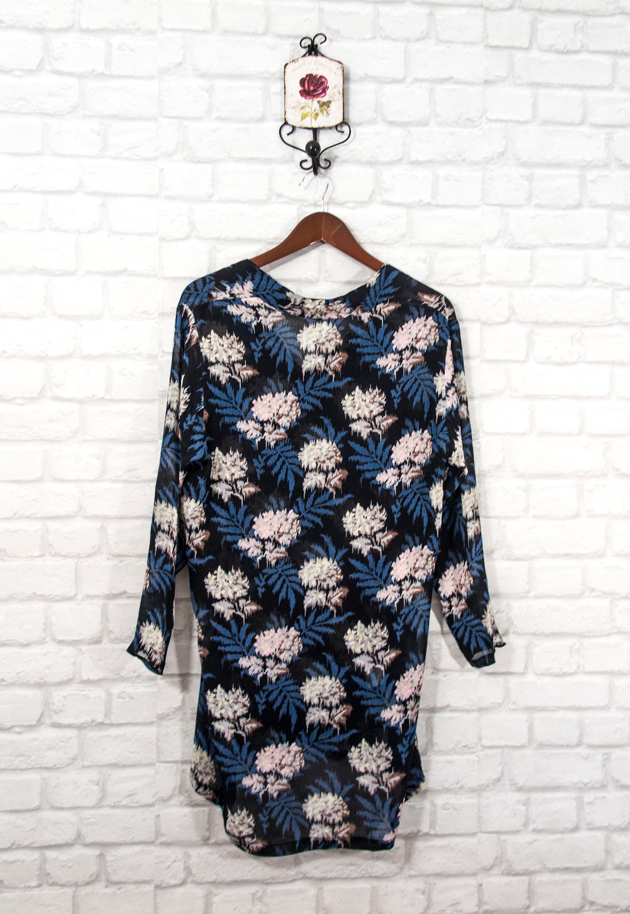 GANNI Park Row Georgette Floral Tunic Dress Size S - Etsy