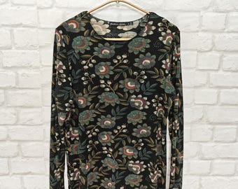 Tunique Chemisier Gudrun Sjöden Taille L - Mousseline Multicolore Fleurie - Occasion