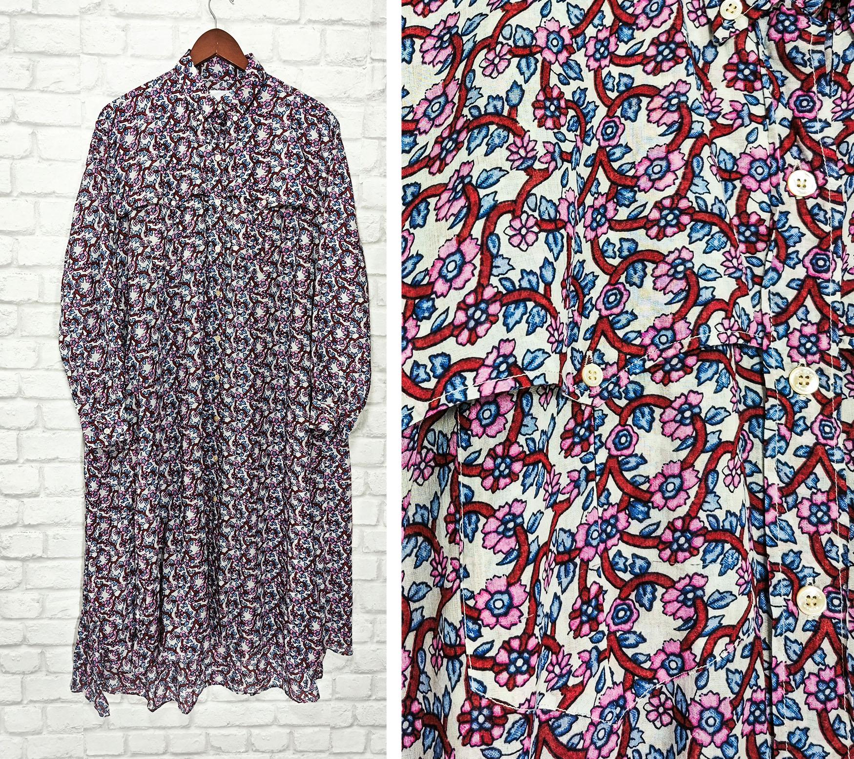 Isabel Marant Etoile Eliane Floral Print Midi Shirt Dress