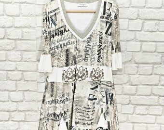 Robe D'été Sans Manches En Lin Anthracite - Marque Elisa Cavaletti Taille 38 - Occasion Très Bon État