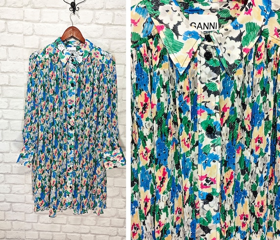 Ganni pleated online