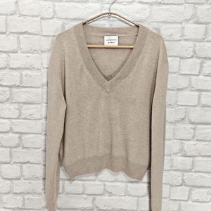 Les Coyotes De Paris Kaschmirpullover Pullover Pullover V-Ausschnitt Größe M