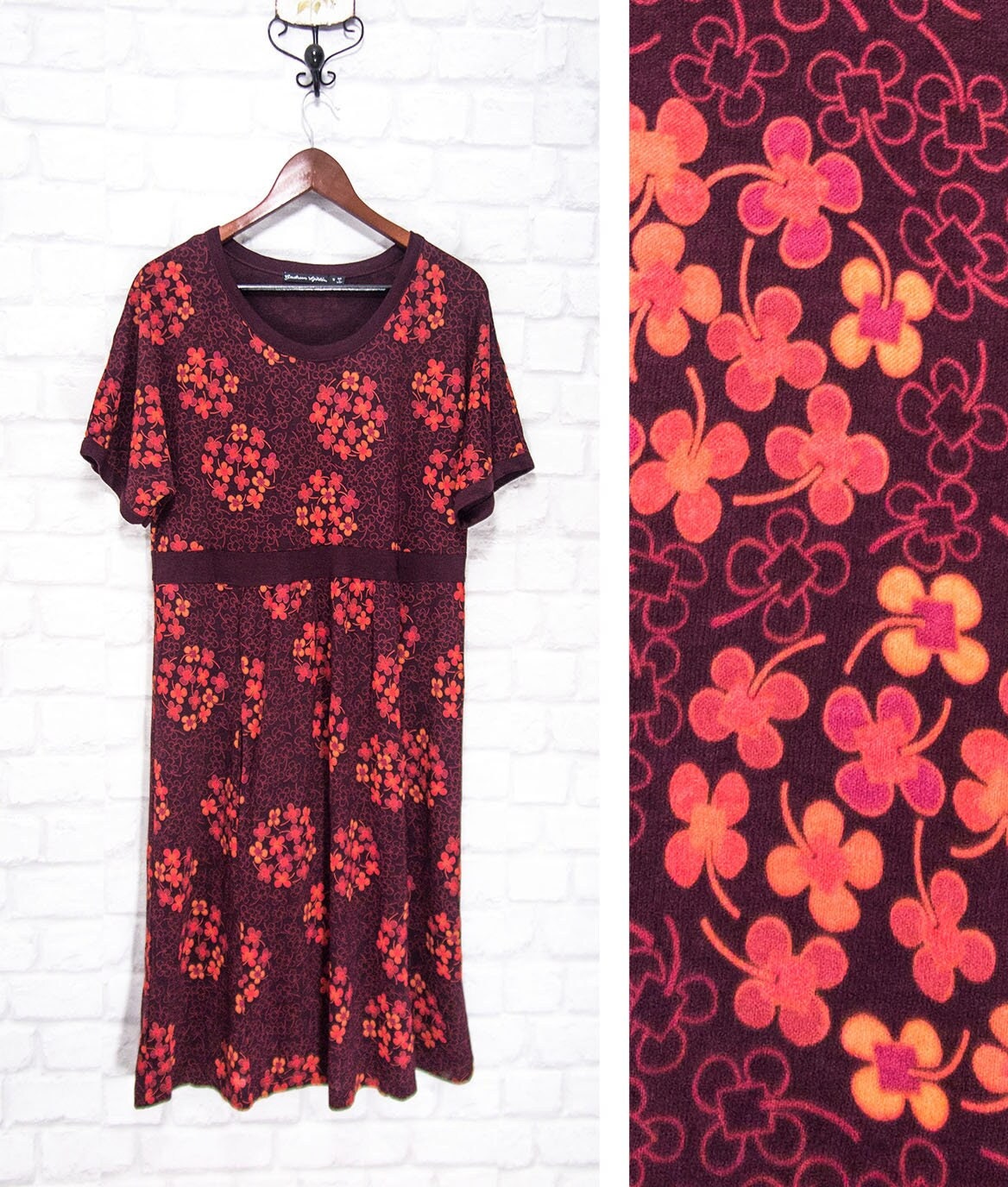 Gudrun Sjoden Floral Vintage Lyocell / Organic Cotton Dress Size M