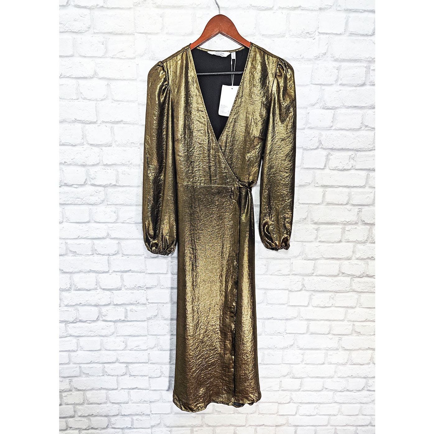 And other stories gold dress 2025