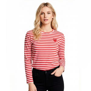 PLAY Comme des Garcons Ladies Long Sleeve Top Size L