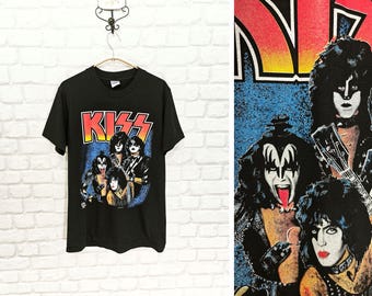 KISS Vintage 1996 Men's Rock Band Rare T Shirt 90's Size M - Etsy