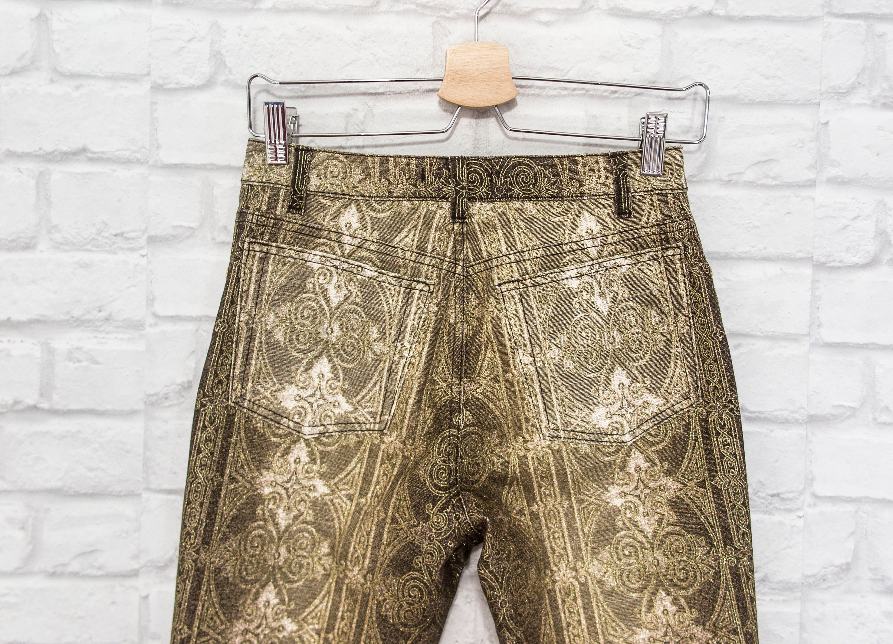 Vintage Roberto Cavalli Gold Baroque Rare Womens Jeans Size XS - Etsy