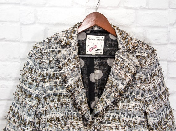 Maison Common Munich Tweed Blazer Jacket Metallic Fibers Maison Common Munich Tweed Blazer Jacket Metallic Fibers