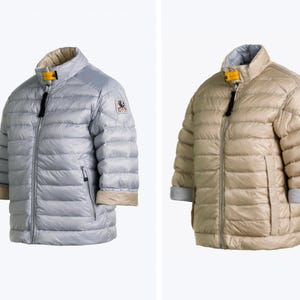 Parajumpers vändbar dunjacka för kvinnor, täckt med halv ärm, storlek S