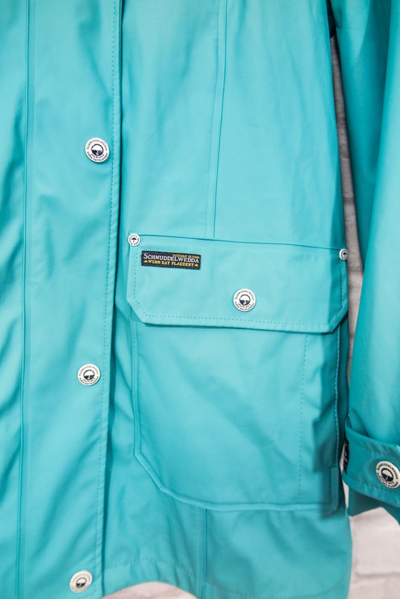 Schmuddelwedda Raincoat Rain Jacket Turquoise Win… - image 4
