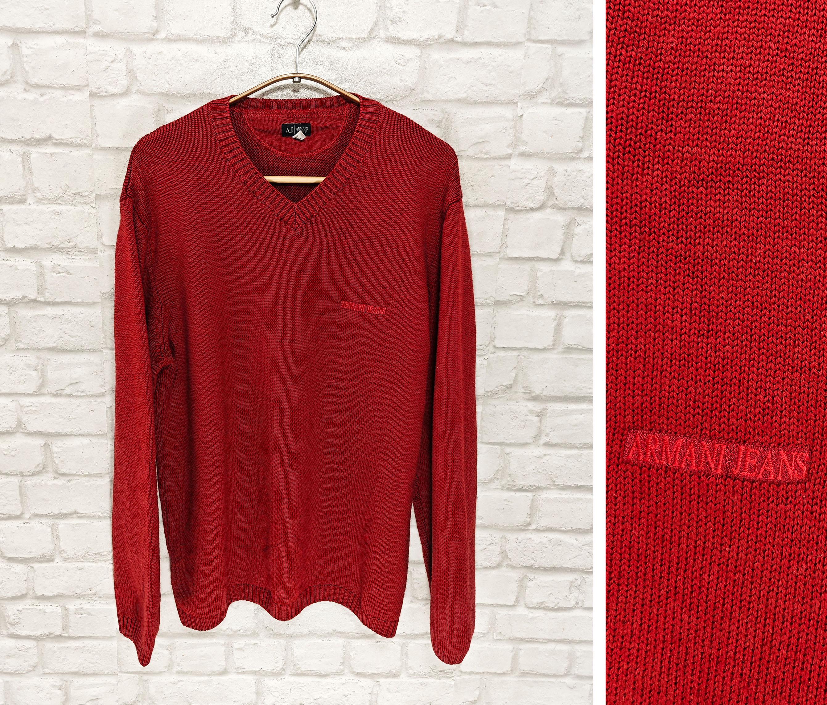 Armani Jeans Pullover 90s - Etsy