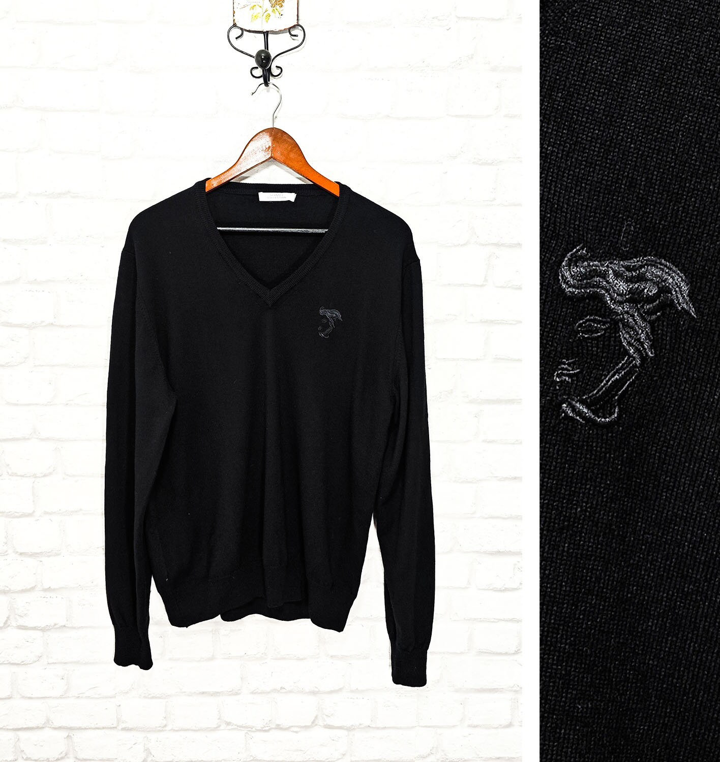 Versace v top neck jumper