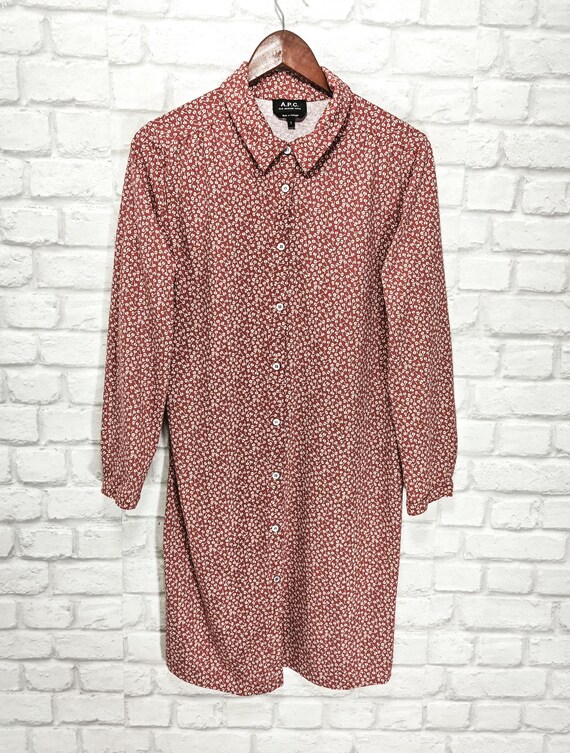 apc red dress A.P.C