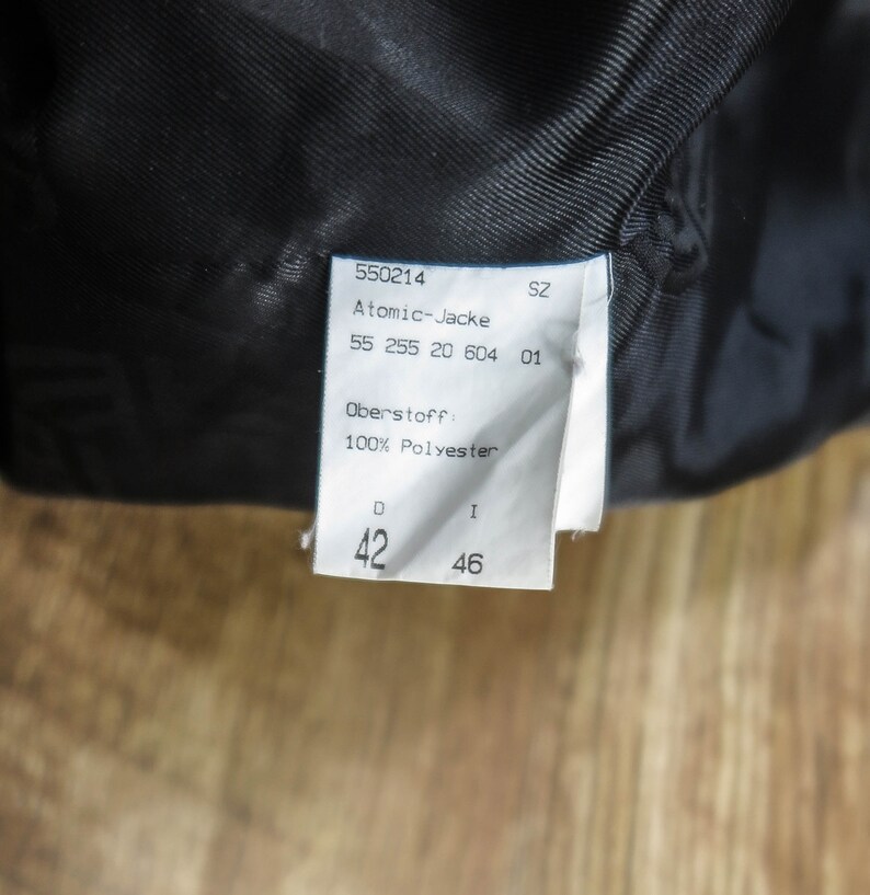 Vintage AirField Womens Black Jacket Coat Embellished Padded size D42IT46UK14US10L