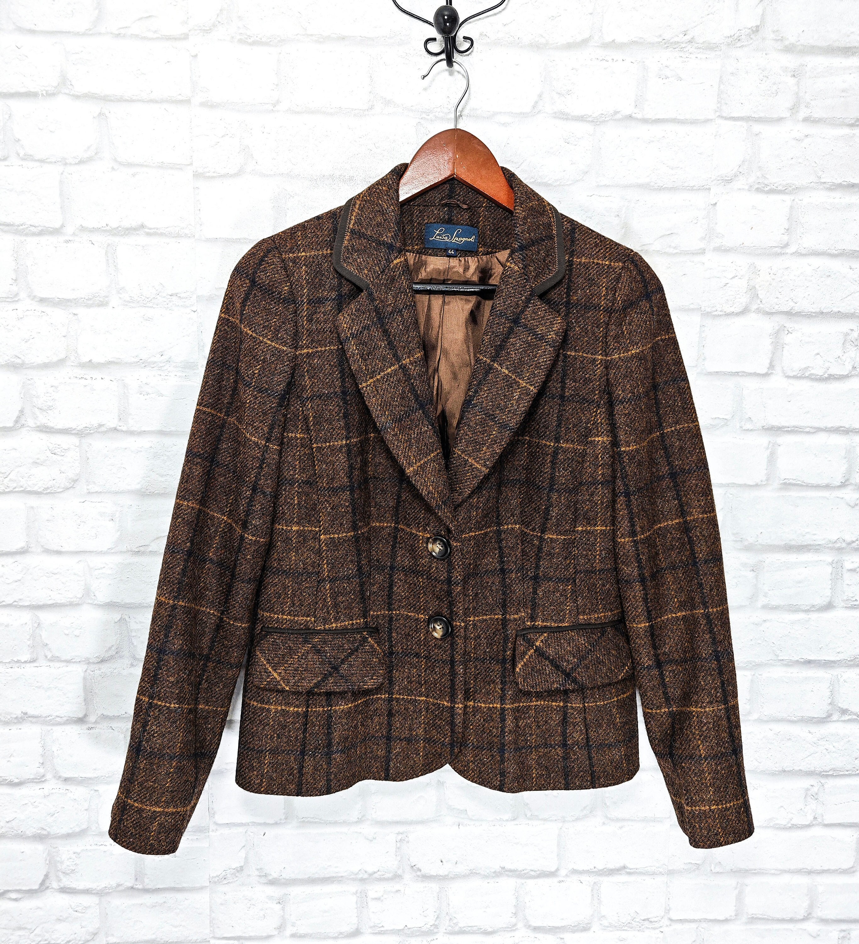 ジャケット・アウター Luisa Spagnoli Virgin Wool Jacket Luisa Spagnoli Virgin Wool Blazer Jacket Size IT44 - Etsy