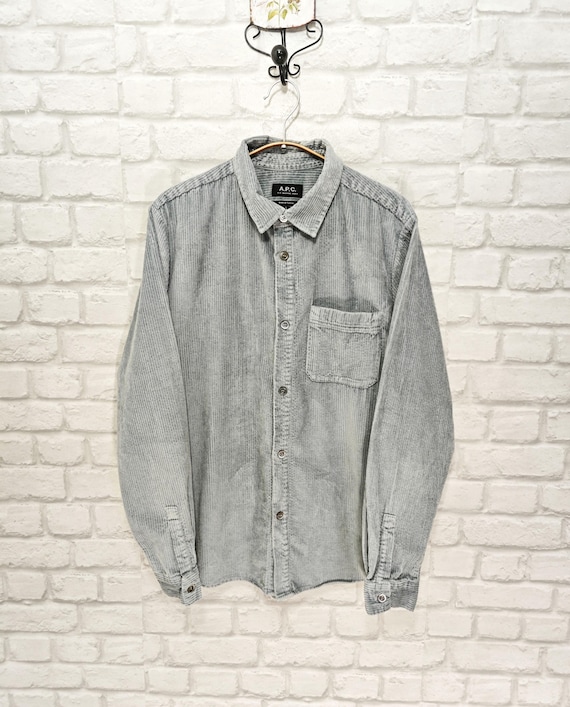 A.P.C., APC Corduroy Men's Long Sleeve Shirt A.P.C. Size L