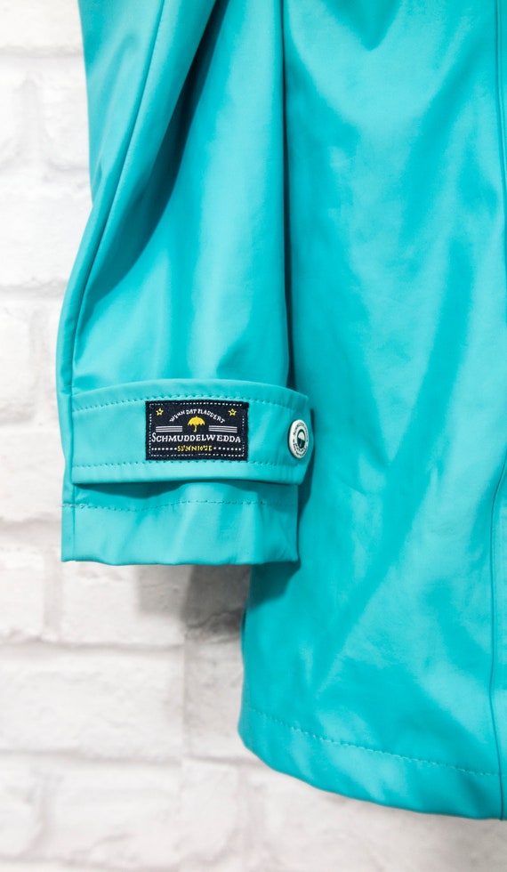 Schmuddelwedda Raincoat Rain Jacket Turquoise Win… - image 7