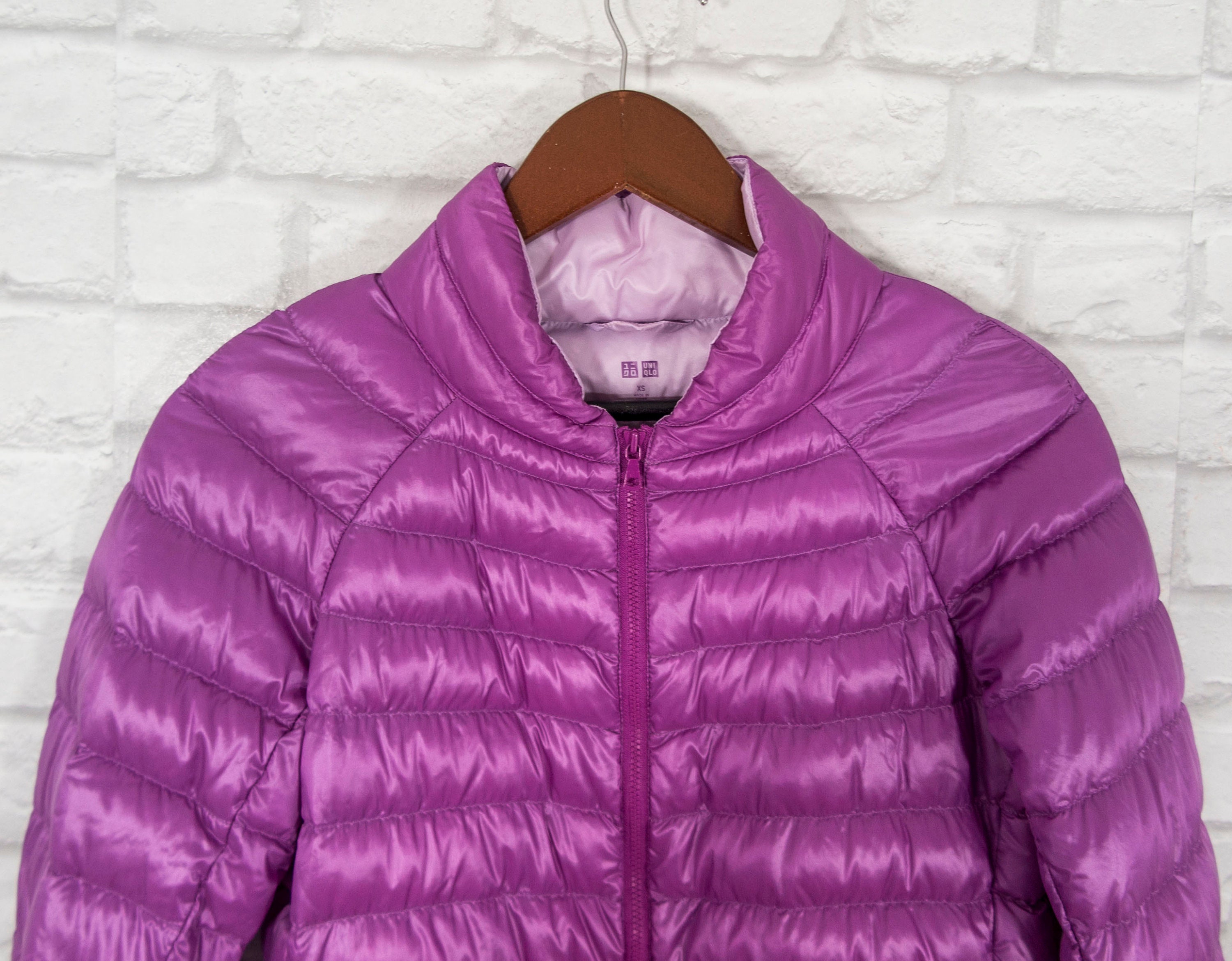 UNIQLO Lightweight Down Jacket Puffer Down Padded Magenta Size - Etsy