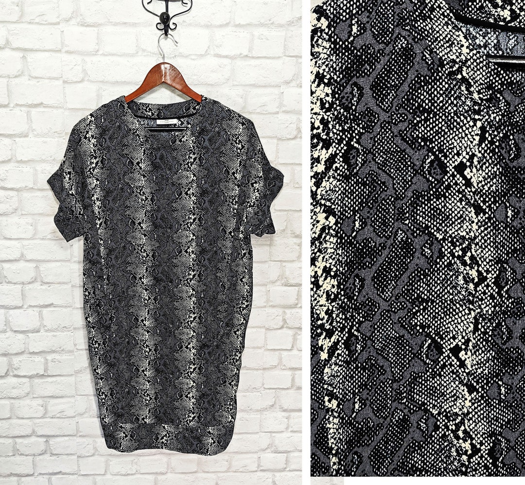 DAY Birger Et Mikkelsen Snake Pattern Python Print Dress Oversized XS/S ...