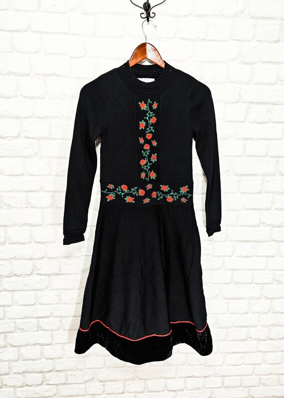 Robe SANDRO Manches Longues Femme Taille 38 EU Noir, Coupe Serrée, Décontractée (occasion TB État)