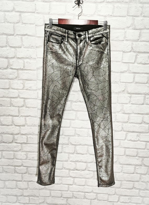New Look - Jean skinny effet vieilli - Gris foncé