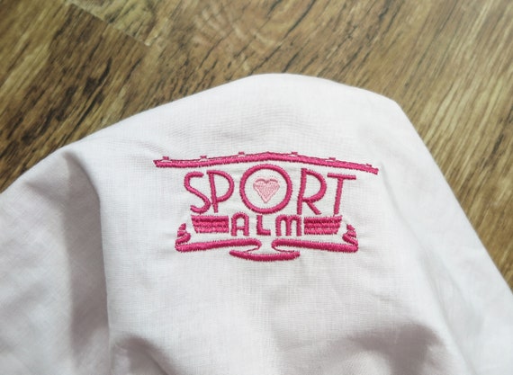 SPORTALM Vintage Dirndl Trachten Pink Embroidered… - image 6