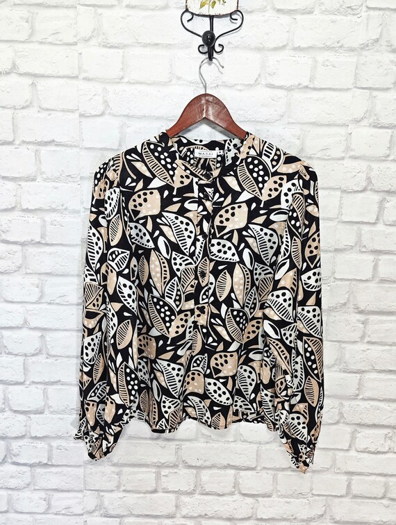 MASAI Scandinavian Design Abstract Pattern Viscos… - image 1