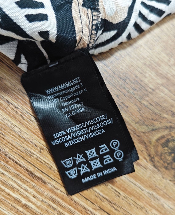 MASAI Scandinavian Design Abstract Pattern Viscos… - image 6