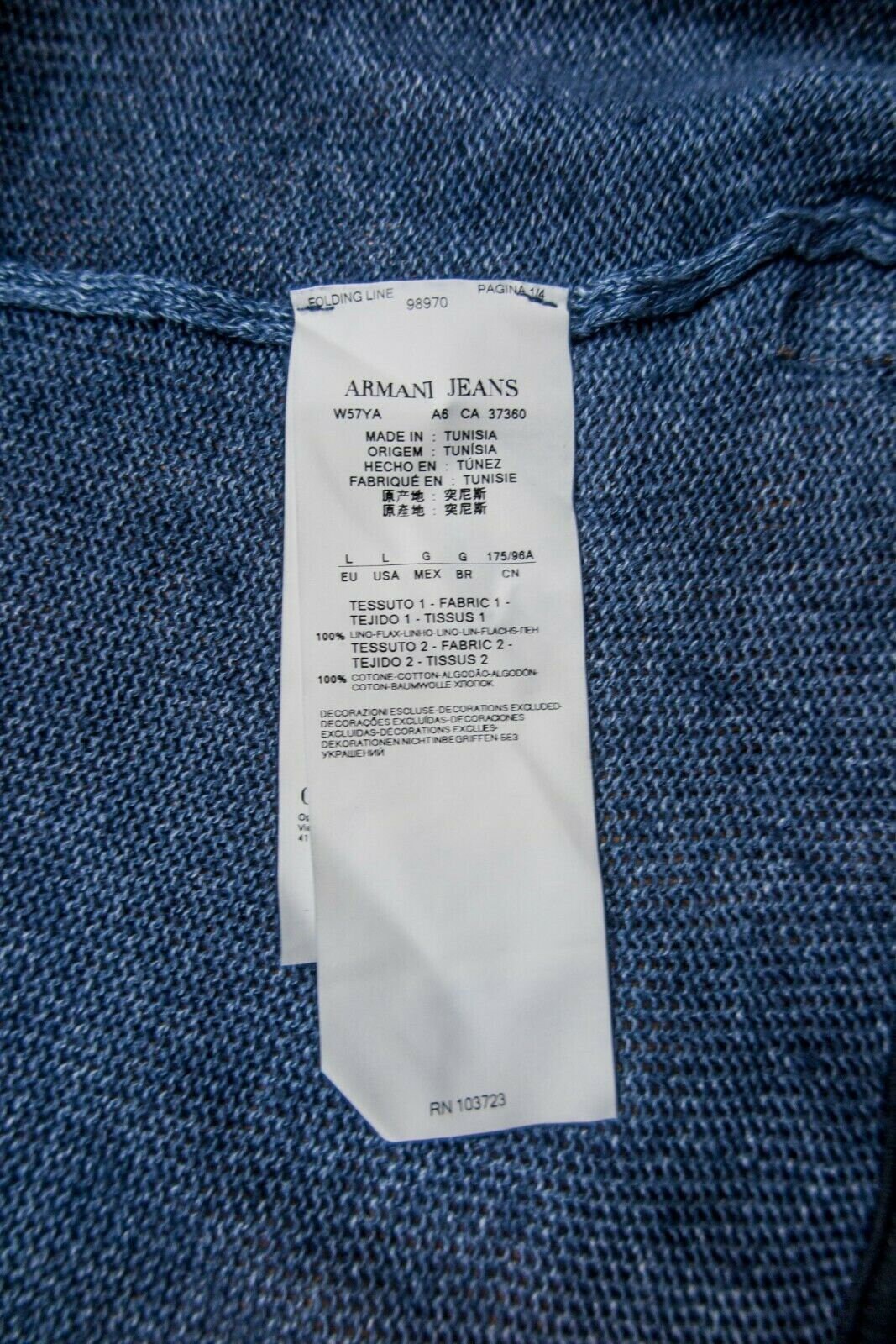 Armani Jeans Slim Fit 100% Linen Men's Luxury Button | Etsy