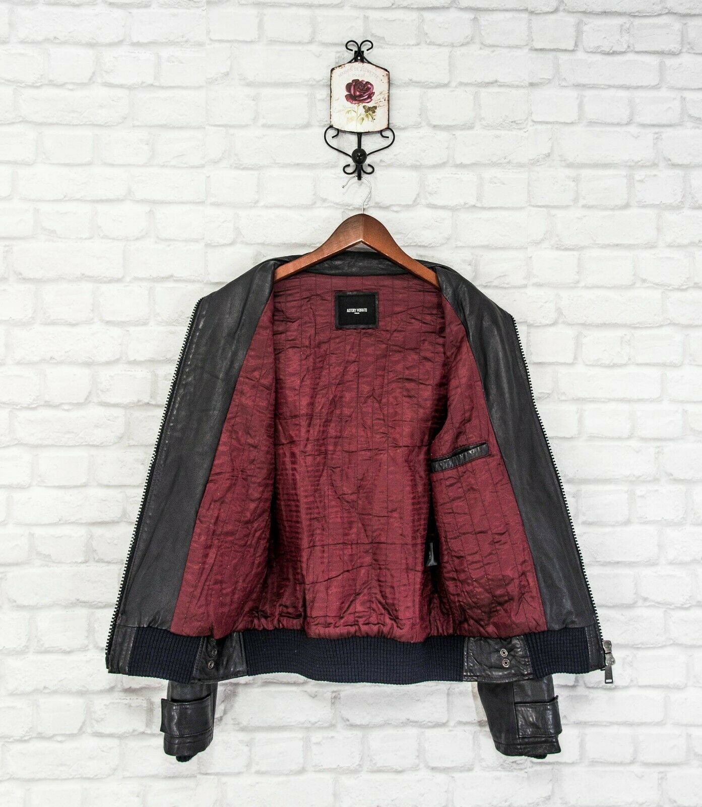 Antony Morato 100% Leather Genuine Jacket 90s Clothing Grunge Wear