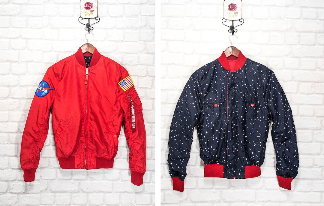 Alpha Industries MA-1 TT Nasa Reversible Womens Bomber Alpha Industries MA-1 TT Nasa Reversible Womens Bomber