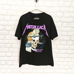 Metallica Damaged Justice Men&#39;s Rock T Shirt Size L