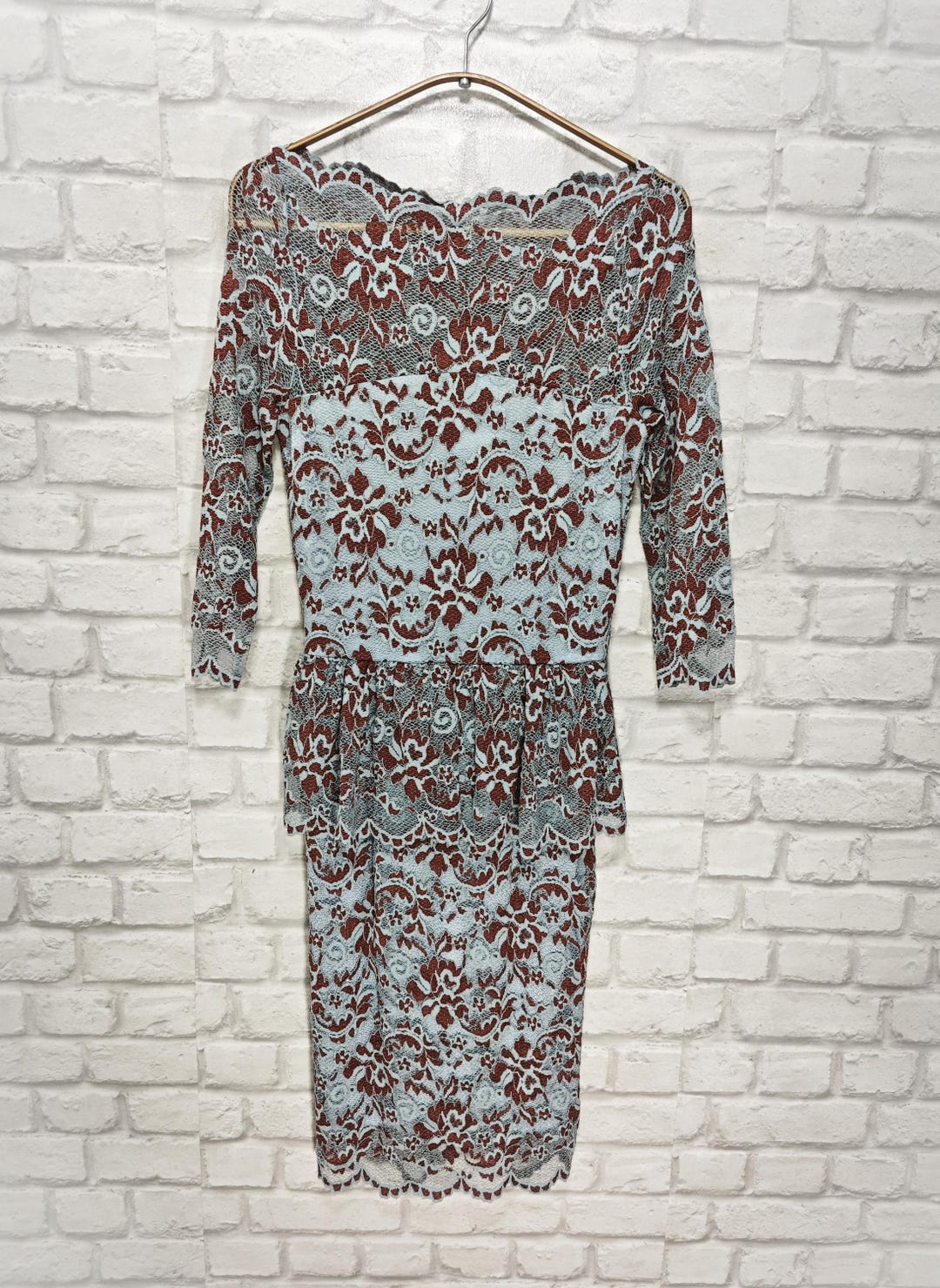 dark purple lace dress with sleeves Purple Lace Half Puffy Half Sleeves V-neck High Waist Formal Dresses, CP0779
