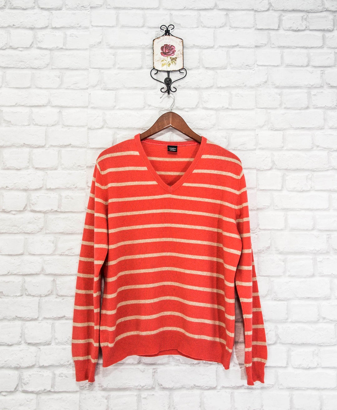トップス HERILL Cashmere Norwegian Sweater Red/2 HERILL Cashmere Norwegian Sweater Red/2