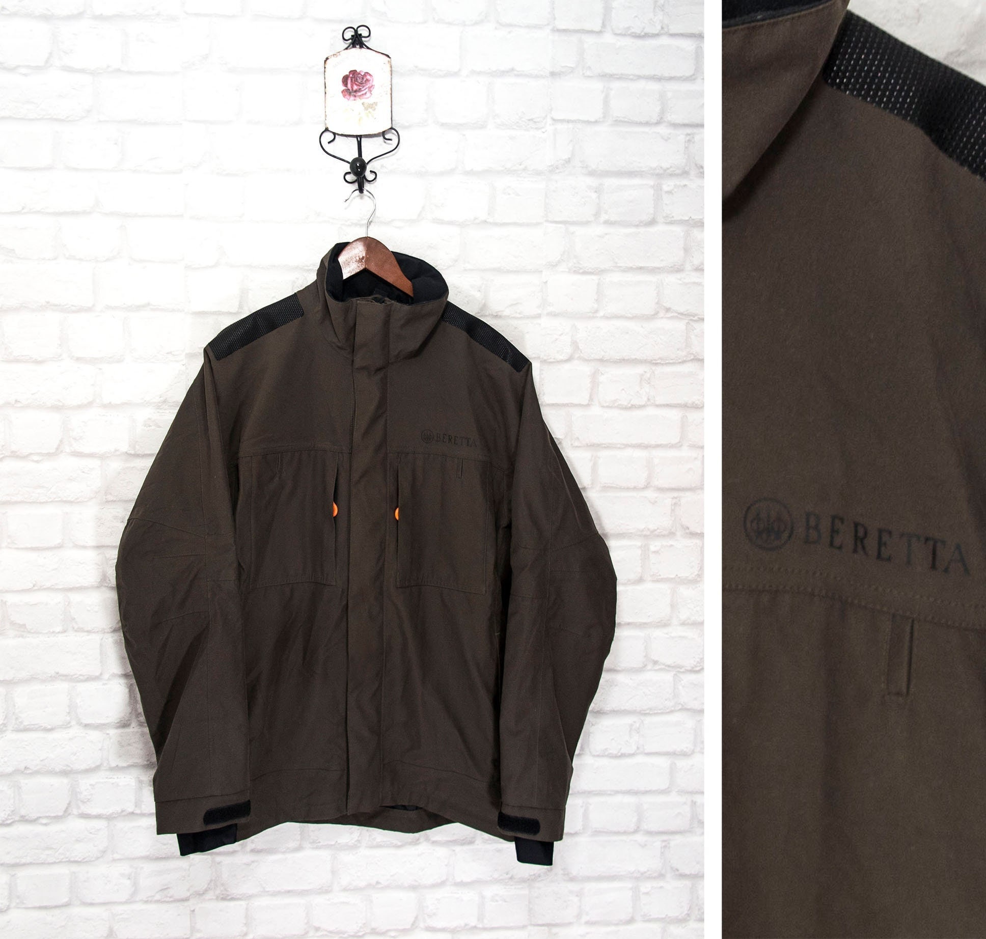 BROOKS BROTHERS BERETTA ハンティングジャケット XXL Brooks Brothers ダック地ハンティングジャケット ブラウン XXL