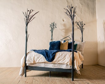 Sapling Hand-Forged Iron Bed Blacksmith Made in USA