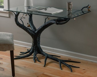 Iron Writing Desk – Tree of Life – American Made by Urban Forge