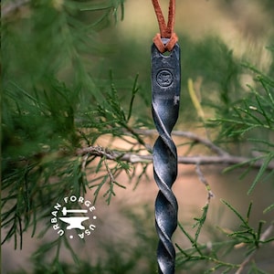 Iron Christmas Ornament – Blacksmith Twist – American Made by Urban Forge