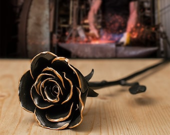 Hand Forged Rose Keepsake