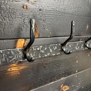 Iron Wall Mounted Coat Rack – Meridian – American Made by Urban Forge ...