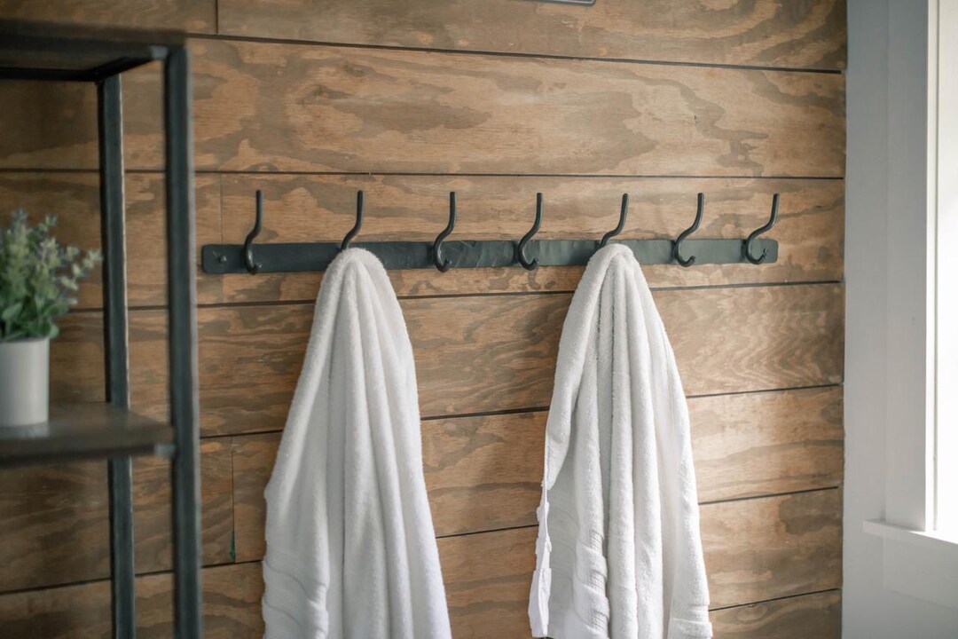 Iron Wall Mounted Coat Rack – Meridian – American Made by Urban Forge ...