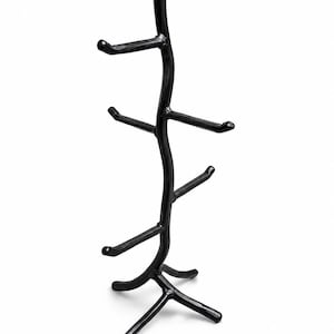 Iron Mug Tree – Holds 6 Mugs – Twig – American Made by Urban Forge – Coal Black Finish image 14