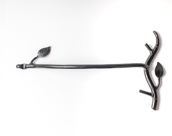 Iron Towel Bar – Sylamore – American Made by Urban Forge – Coal Black Finish