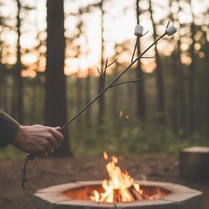 Iron Marshmallow Roaster – Heirloom – American Made by Urban Forge – Oil Seasoned Finish