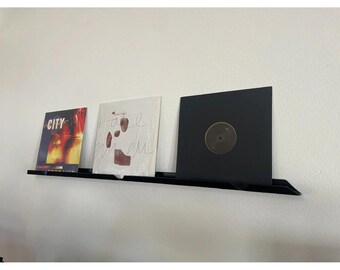 Floating Record Shelf