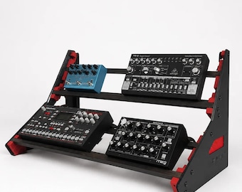 2-Tier Steel Synthesizer Rack