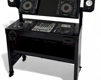 Steel DJ Booth for CDJs and Mixer